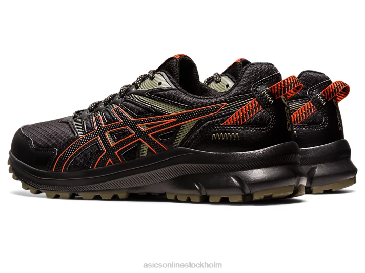 Asics trailscout 2 extra bred män D6D0768 svart/körsbärstomat