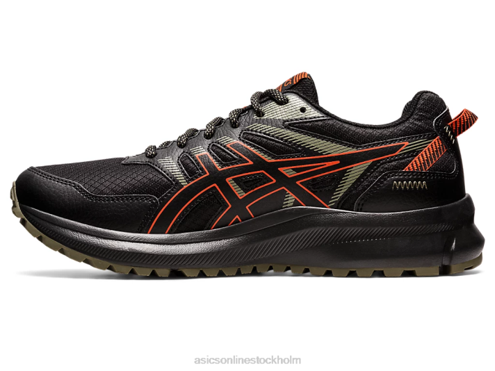 Asics trailscout 2 extra bred män D6D0768 svart/körsbärstomat