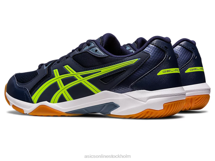 Asics gel-raket 10 bred män D6D0442 midnatt/hazard green