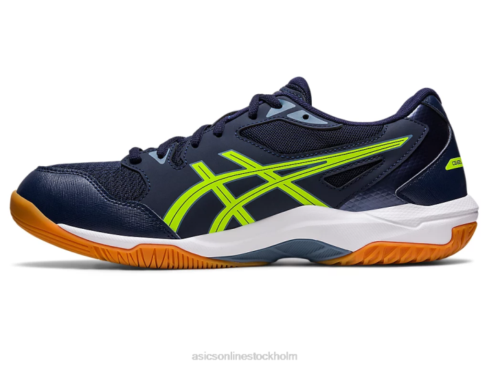 Asics gel-raket 10 bred män D6D0442 midnatt/hazard green