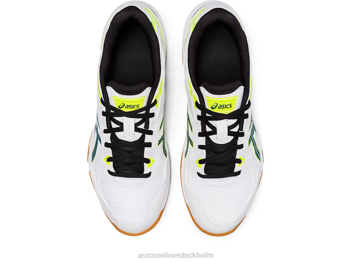 Asics gel-rocket 10 män D6D01131 vit/sammetsfuru