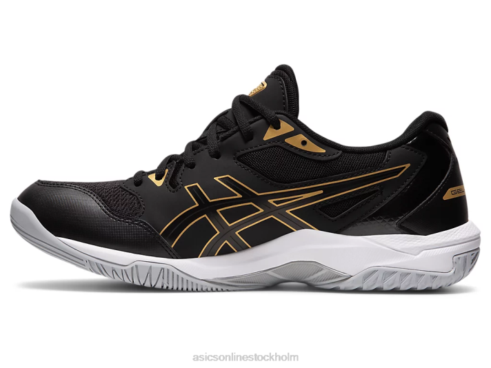 Asics gel-rocket 10 män D6D01888 svart/rent guld