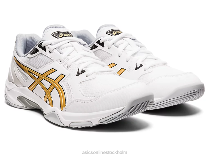 Asics gel-rocket 10 män D6D01890 vitt/rent guld