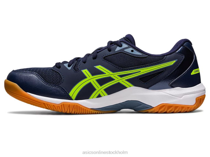 Asics gel-rocket 10 män D6D0407 midnatt/hazard green