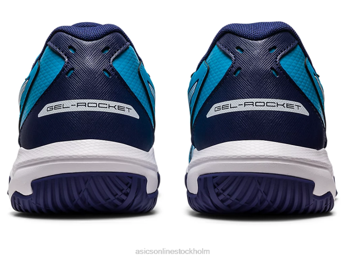 Asics gel-rocket 10 män D6D0461 ö blå/vit