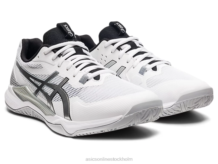 Asics gel-taktik män D6D01561 vit/rent silver