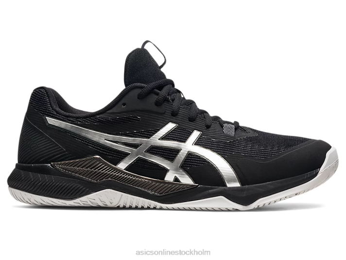 Asics gel-taktik män D6D01593 svart/rent silver
