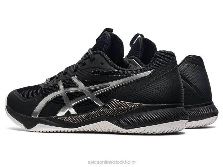 Asics gel-taktik män D6D01593 svart/rent silver