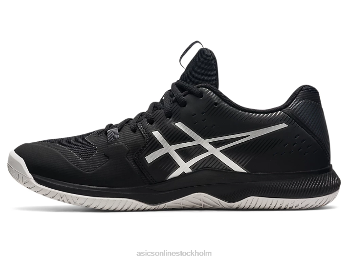Asics gel-taktik män D6D01593 svart/rent silver